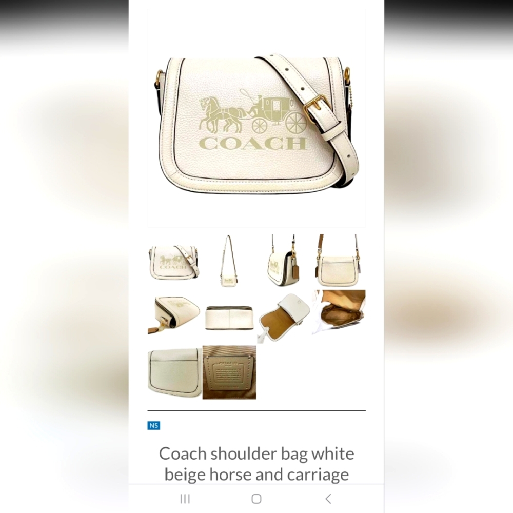 Coach Horse abd Carriage Cross Body bag